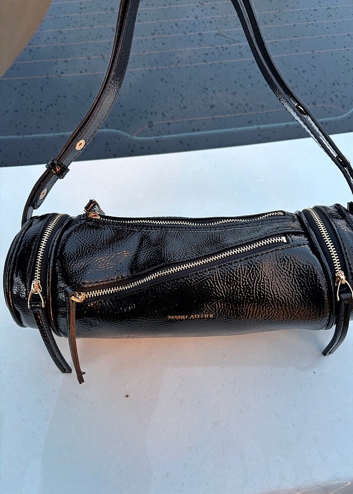 Manu Atelier Zipped Cylinder Deri - Görsel 3