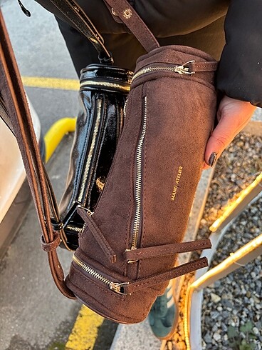 Beden kahverengi Renk Manu Atelier Zipped Cylinder Süet