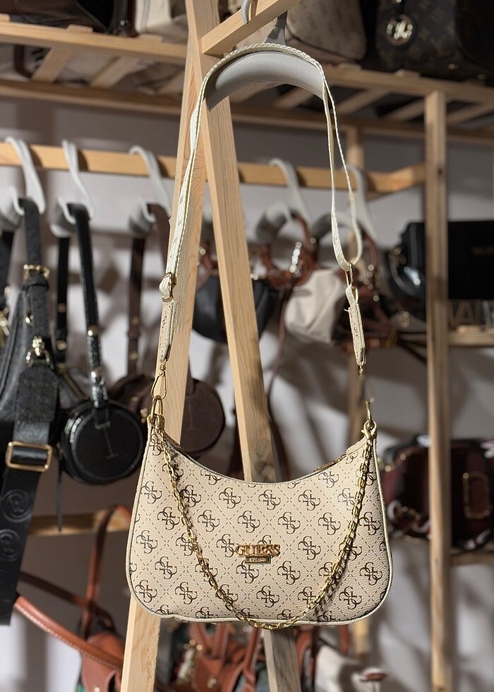 Guess Krem Özel Omuz Ve Çapraz Çanta - Görsel 2