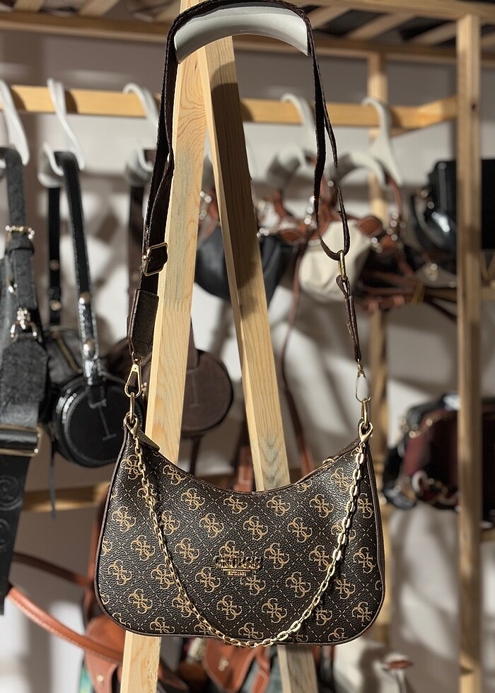 Guess Acı Kahve Özel Omuz ve Çapraz Çanta - Görsel 2
