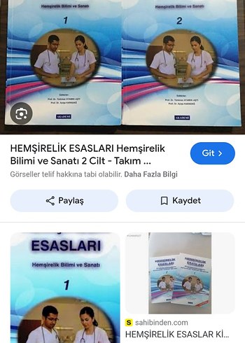 Hemşirelik Esasları 2 Cilt Takım Kitap