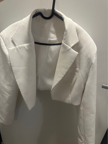 Beyaz blazer