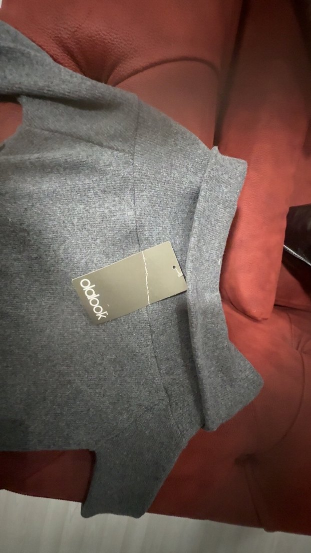 Gri Midi Elbise - Görsel 4