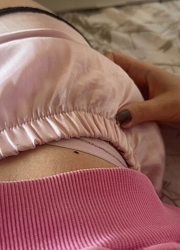 Zara Saten Pembe Sort