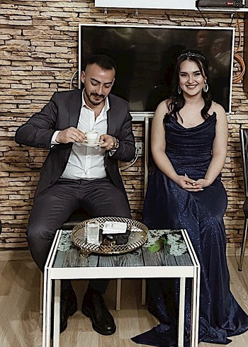 Straplez uzun abiye