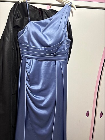 Abiye mezuniyet balo mavi renk - Görsel 2