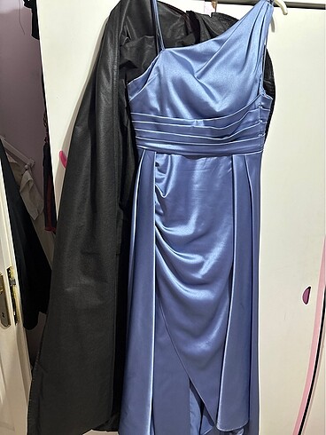 Abiye mezuniyet balo mavi renk - Görsel 4