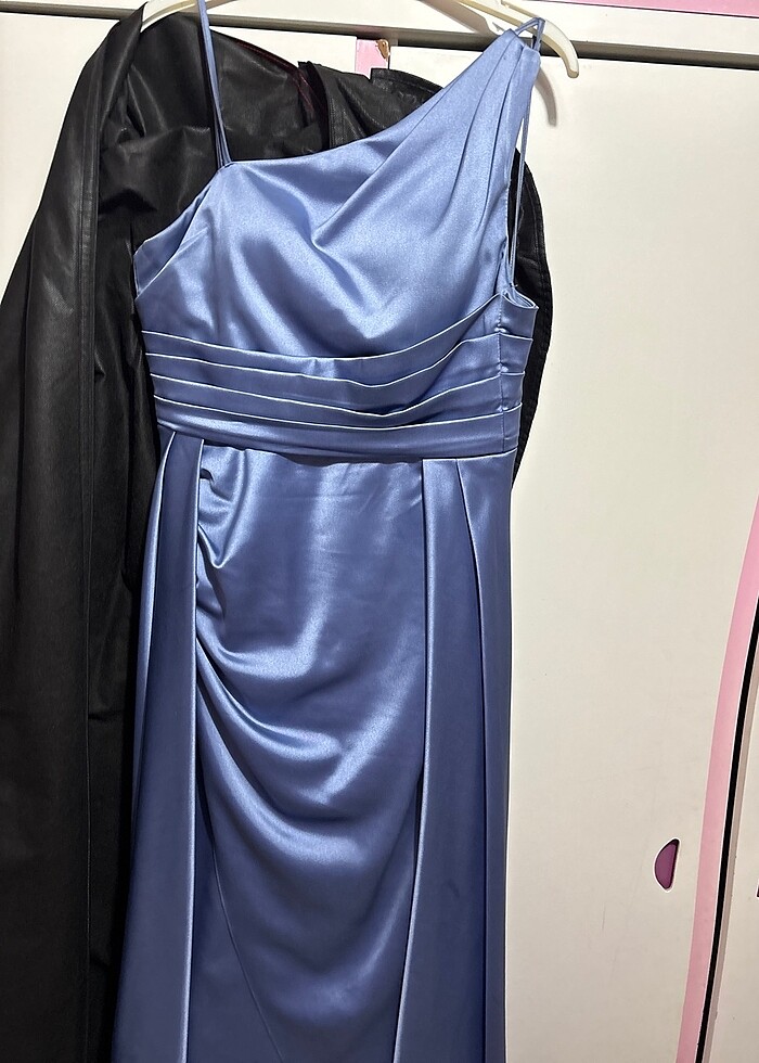 Abiye mezuniyet balo mavi renk - Görsel 2