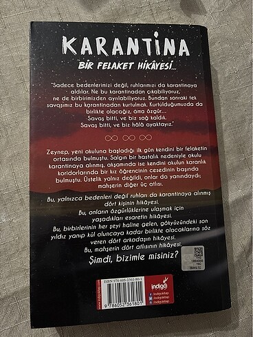  Beden Karantina ilk kitap