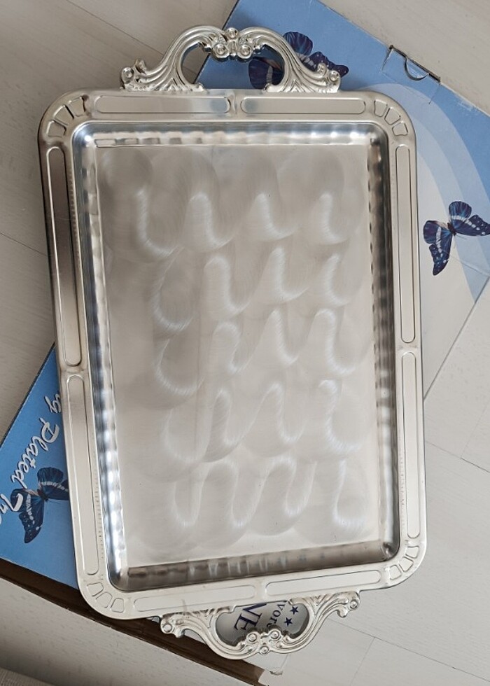 Gümüş tepsi hiç kullanılmadı. - Görsel 3