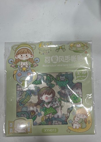Pastel Yeşil Çocuk stickerı