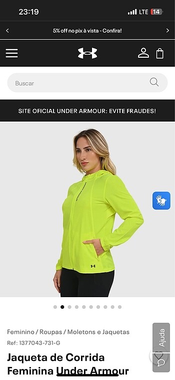 Nike Under armour kolu ceketi