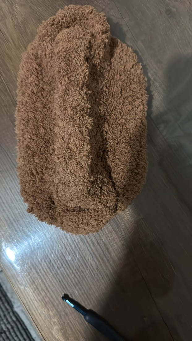 Kahverengi Peluş çanta burslu çanta - Görsel 3