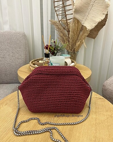 Bordo Gizli Burslu Çanta