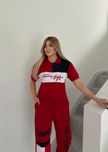 Tommy hilfiger Kırmızı Street Wear Takım