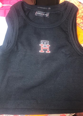 s Beden Tommy Hilfiger Nakışlı Beyaz Atlet