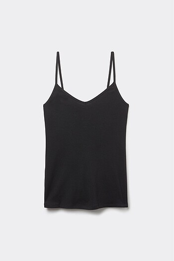 m Beden ten rengi Renk H&M askılı bady atlet bej
