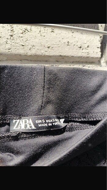 s Beden siyah Renk Zara dantelli pantolon transparan Yüksekbel