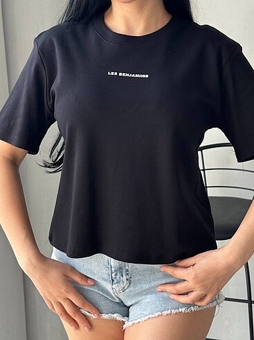 Les benjamins tshirt siyah