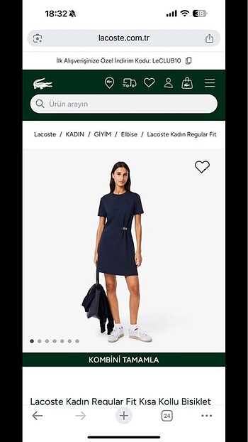 Lacoste elbise