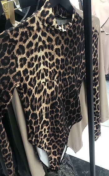 s Beden kahverengi Renk Leopar bodysuit