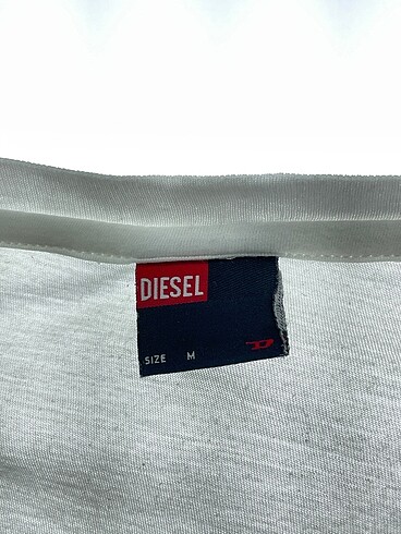m Beden beyaz Renk Diesel T-shirt %70 İndirimli.
