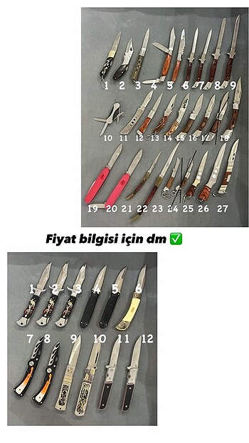 Hangi ürünü istiyorsunuz onu nosu yazın
