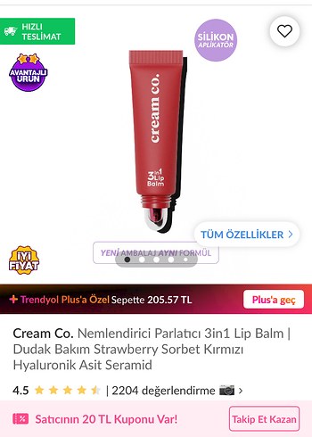 Cream co lip balm - Görsel 3