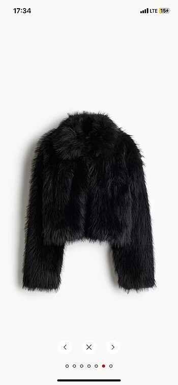 H&M kabarık tüylü kısa ceket