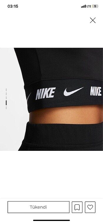 xs Beden siyah Renk Nike spor üst