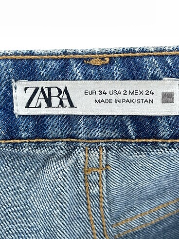 34 Beden mavi Renk Zara Jean / Kot %70 İndirimli.