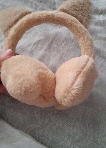 Bej Peluş Kulaklık