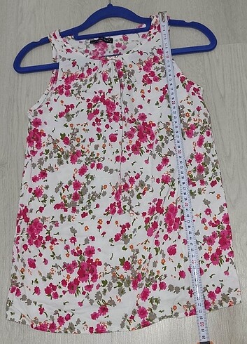 Çiçek Desenli Bluz Pamuklu - Smile Face - M - Görsel 6