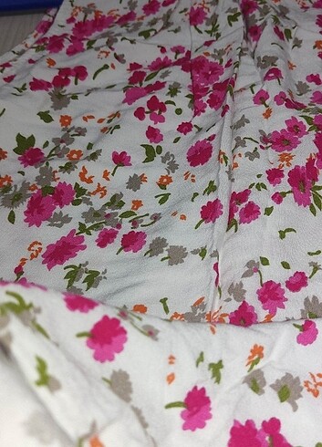 Çiçek Desenli Bluz Pamuklu - Smile Face - M - Görsel 7