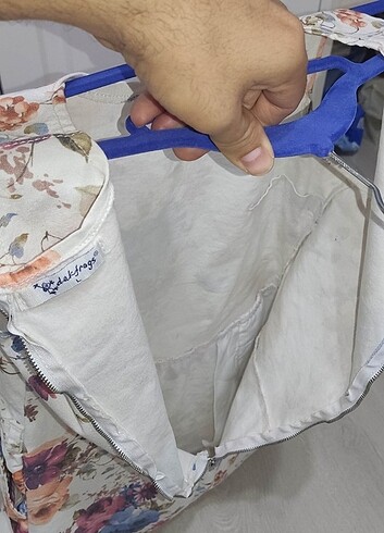 dakfrogs L - Çiçek Desenli Tüvit Pamuklu Mini Elbise - Görsel 8