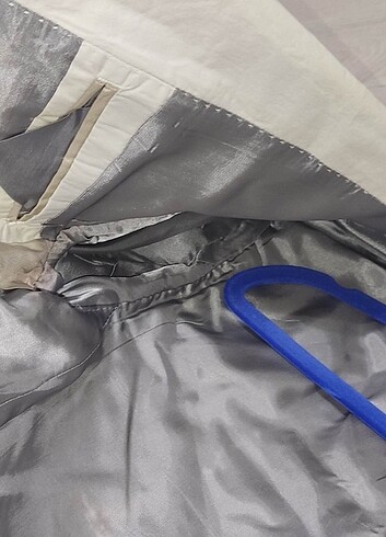 MODA DI CENTONE 48 Beden 2 Düğmeli Krem Satine Spor Dar Kesim Ce - Görsel 8