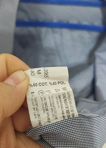 SABRİ ÖZEL Lacivert Mikro Desenli Klasik Uzun Kollu Cepli M Göml - Görsel 6