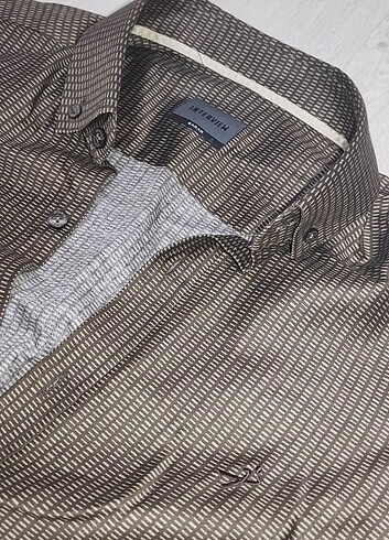SARAR INTERVIEW Goias B Uzun Kol Sherman Slim S 0 Pamuk Gömlek - Görsel 2