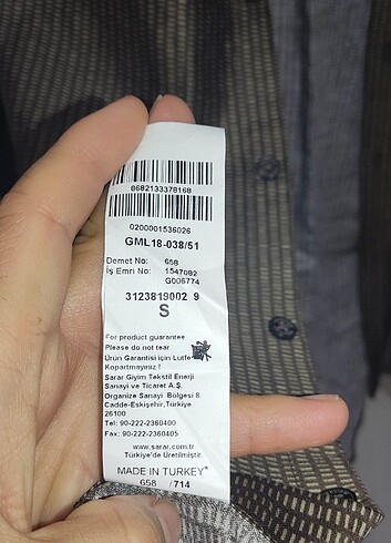 SARAR INTERVIEW Goias B Uzun Kol Sherman Slim S 0 Pamuk Gömlek - Görsel 9