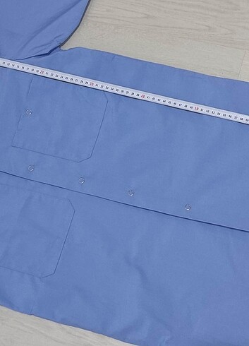 37 Beden Erkek Uzun Kollu İş Gömleği, Pamuk/Polyester, Çıtçıtlı - Görsel 6