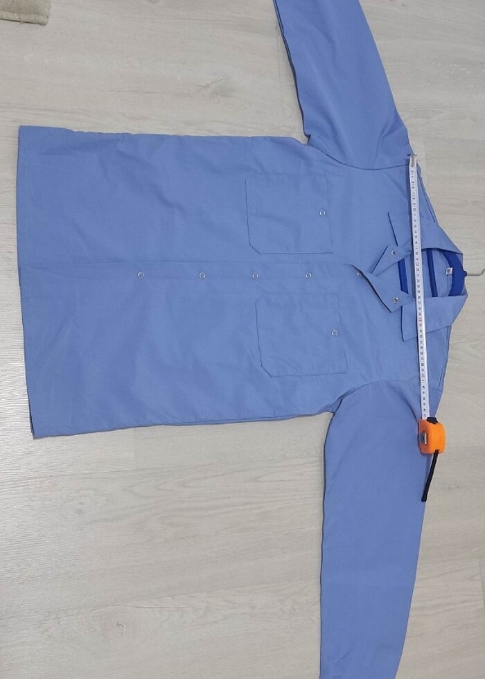 37 Beden Erkek Uzun Kollu İş Gömleği, Pamuk/Polyester, Çıtçıtlı - Görsel 5