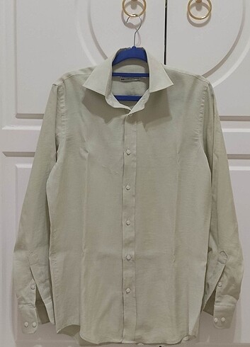 Velvet Villains Erkek Açık Yeşil XS Pamuklu Erkek Uzun Kollu Göm - Görsel 2