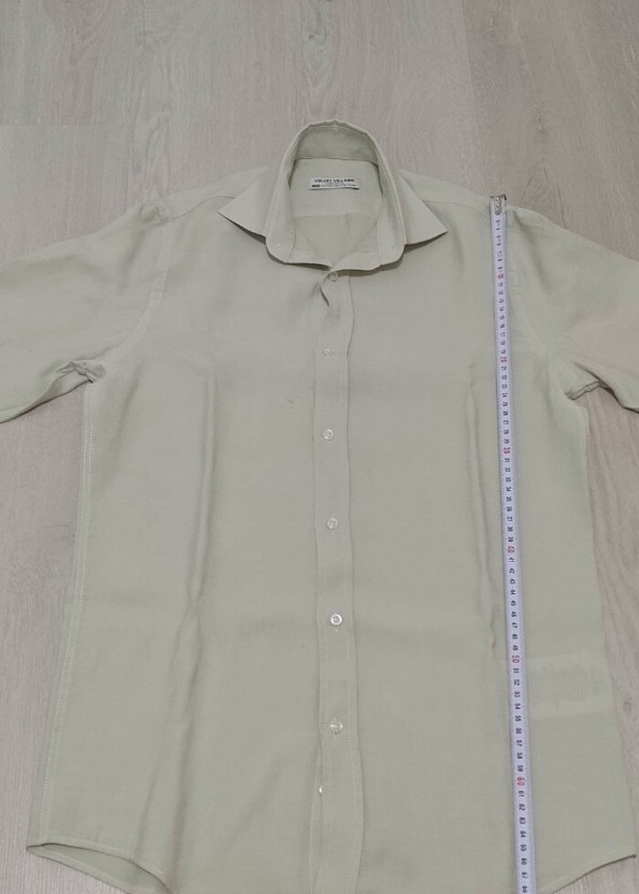 Velvet Villains Erkek Açık Yeşil XS Pamuklu Erkek Uzun Kollu Göm - Görsel 4