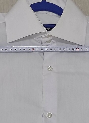 R & Z Colle. Erkek Beyaz Uzun Kollu Yüksek Yaka ve 0 Pamuk M Göm - Görsel 4