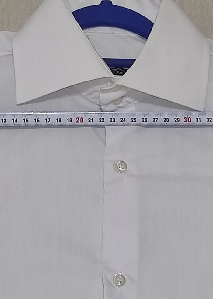 R & Z Colle. Erkek Beyaz Uzun Kollu Yüksek Yaka ve 0 Pamuk M Göm - Görsel 4