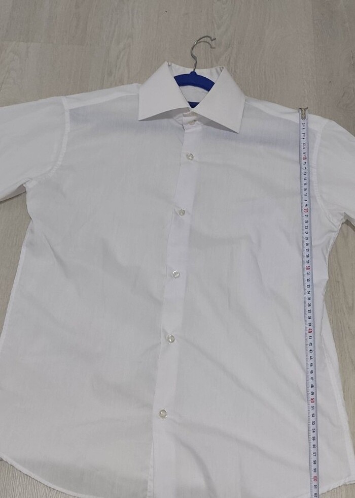 R & Z Colle. Erkek Beyaz Uzun Kollu Yüksek Yaka ve 0 Pamuk M Göm - Görsel 5