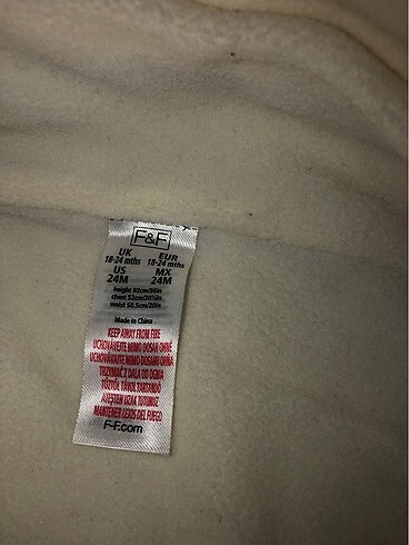 F&F marka  astronot tulum 9-12 ve 18-24 ay 2 li tulum - Görsel 6