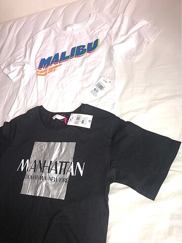 Candy marka 10-11 yaş beyaz-siyah tshirt-crop-kisa tshirt - Görsel 3