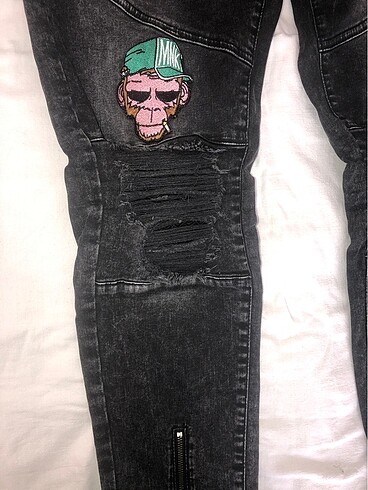 Mjg etiketli 100/98 cotoon karikatürlu pantolon. - Görsel 3