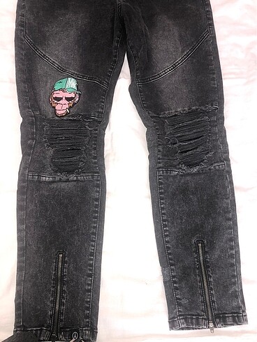 Mjg etiketli 100/98 cotoon karikatürlu pantolon. - Görsel 6